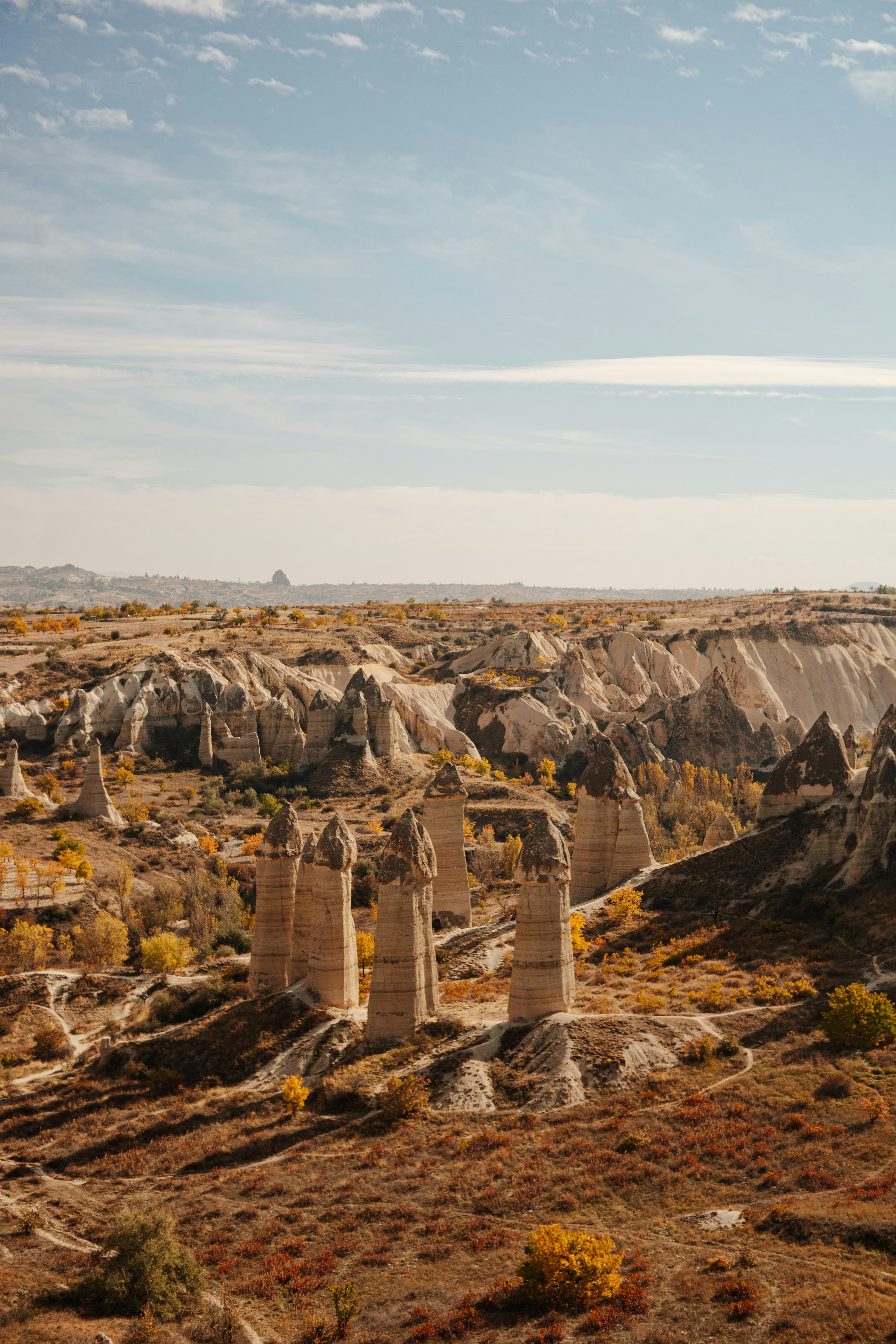 Fairy chimneys in the Göreme valley, Cappadocia